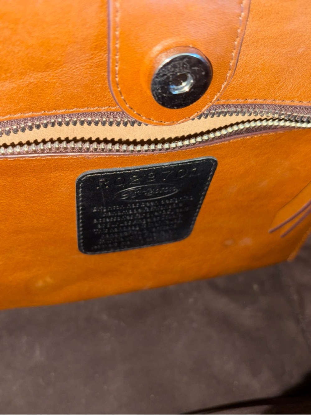 Brighton Riva Russet Leather Tote with Heart Charm - Picture 11 of 13